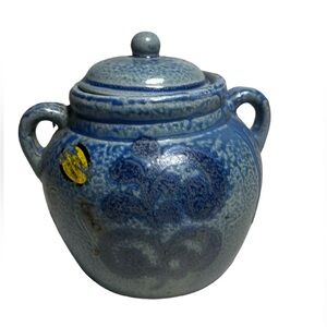 Vintage Stoneware Sugar Bowl